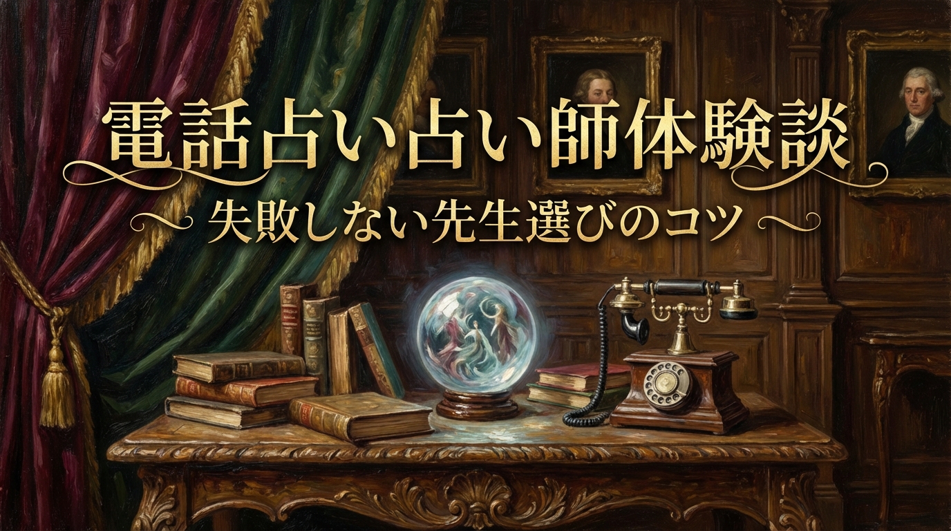 電話占い占い師体験談失敗しない先生選びのコツ