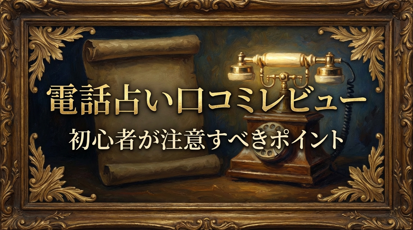 電話占い口コミレビュー初心者が注意すべきポイント