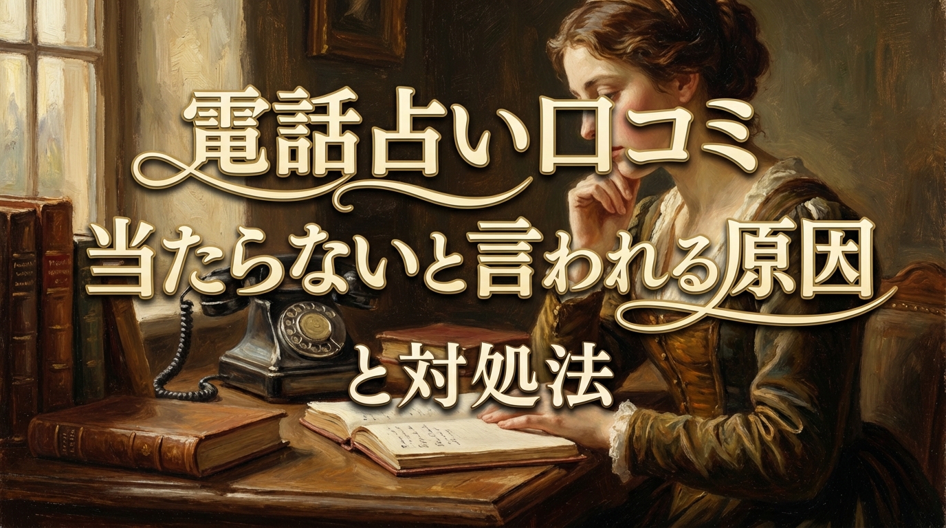 電話占い口コミ当たらないと言われる原因と対処法