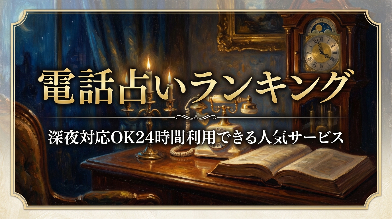 電話占いランキング深夜対応OK24時間利用できる人気サービス