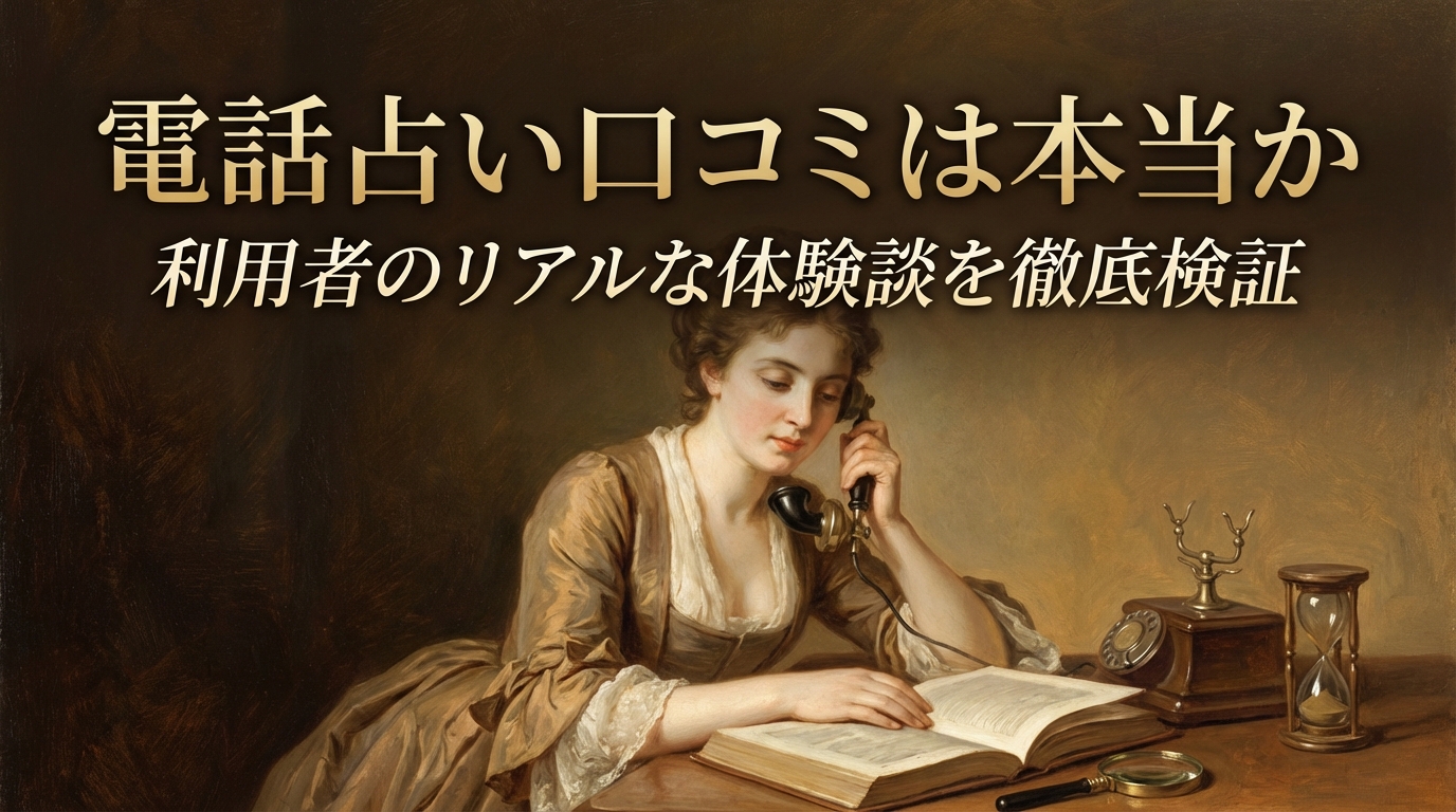 電話占い口コミは本当か利用者のリアルな体験談を徹底検証