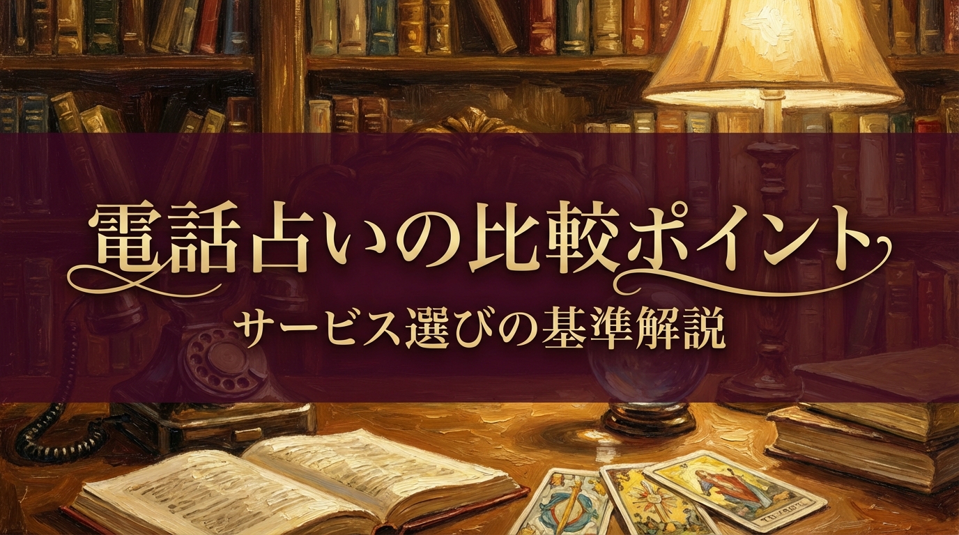 電話占いの比較ポイントサービス選びの基準解説