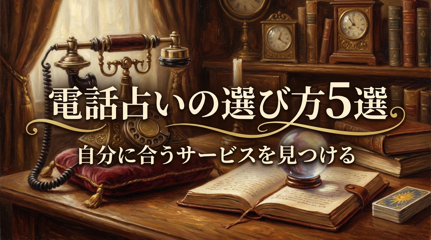 電話占いの選び方5選自分に合うサービスを見つける