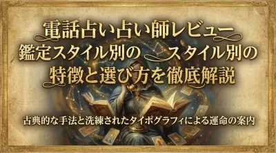 電話占い占い師レビュー鑑定スタイル別の特徴と選び方を徹底解説