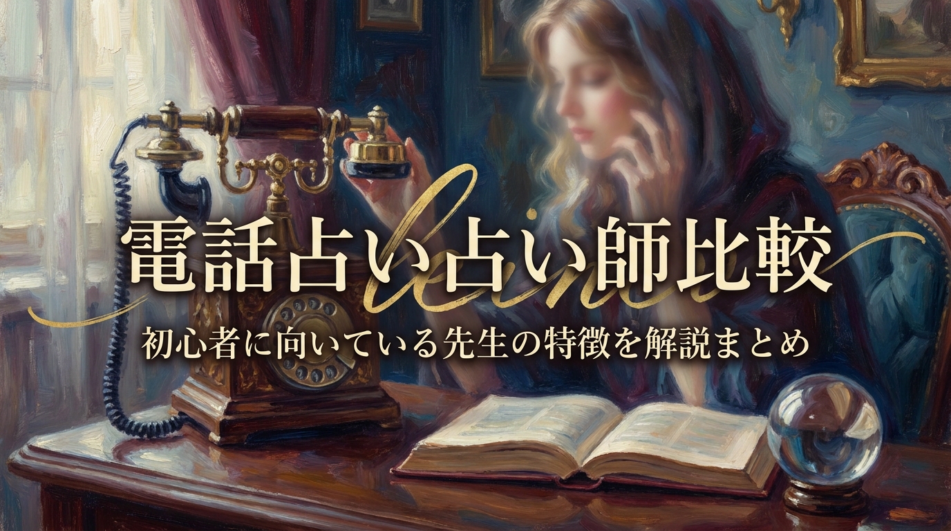 電話占い占い師比較初心者に向いている先生の特徴を解説まとめ